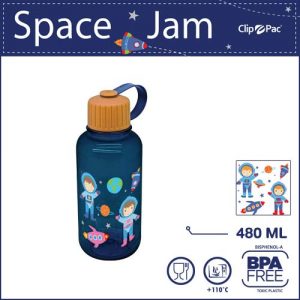 0417-1 ขวดน้ำ ลายการ์ตูน สำหรับเด็ก สีน้ำเงิน รุ่น Space Jam