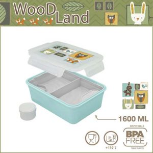 431Q-1 กล่องข้าว ลายสัตว์ป่าสุดน่ารัก Woodland กล่องอาหารกลางวัน